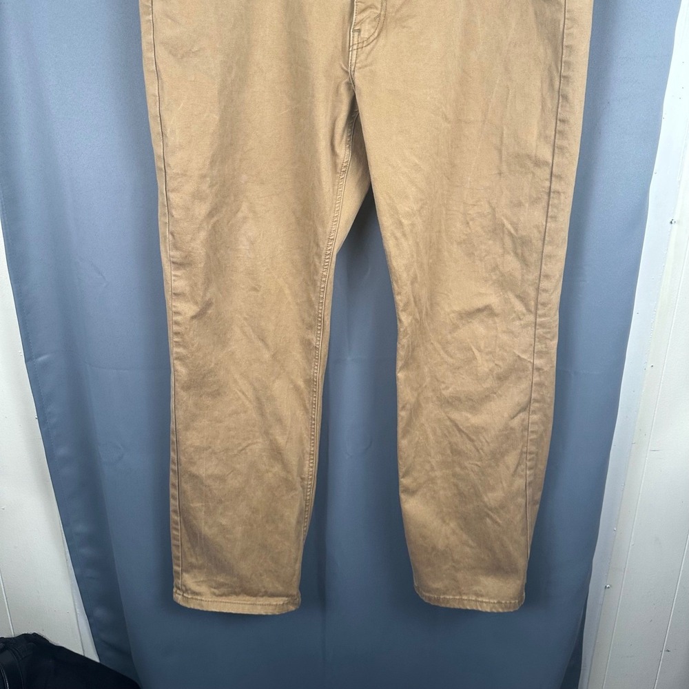 Levis 541 Athletic Taper Pants Mens 40x32 British Khaki Tan Chino Jeans - Picture 4 of 8